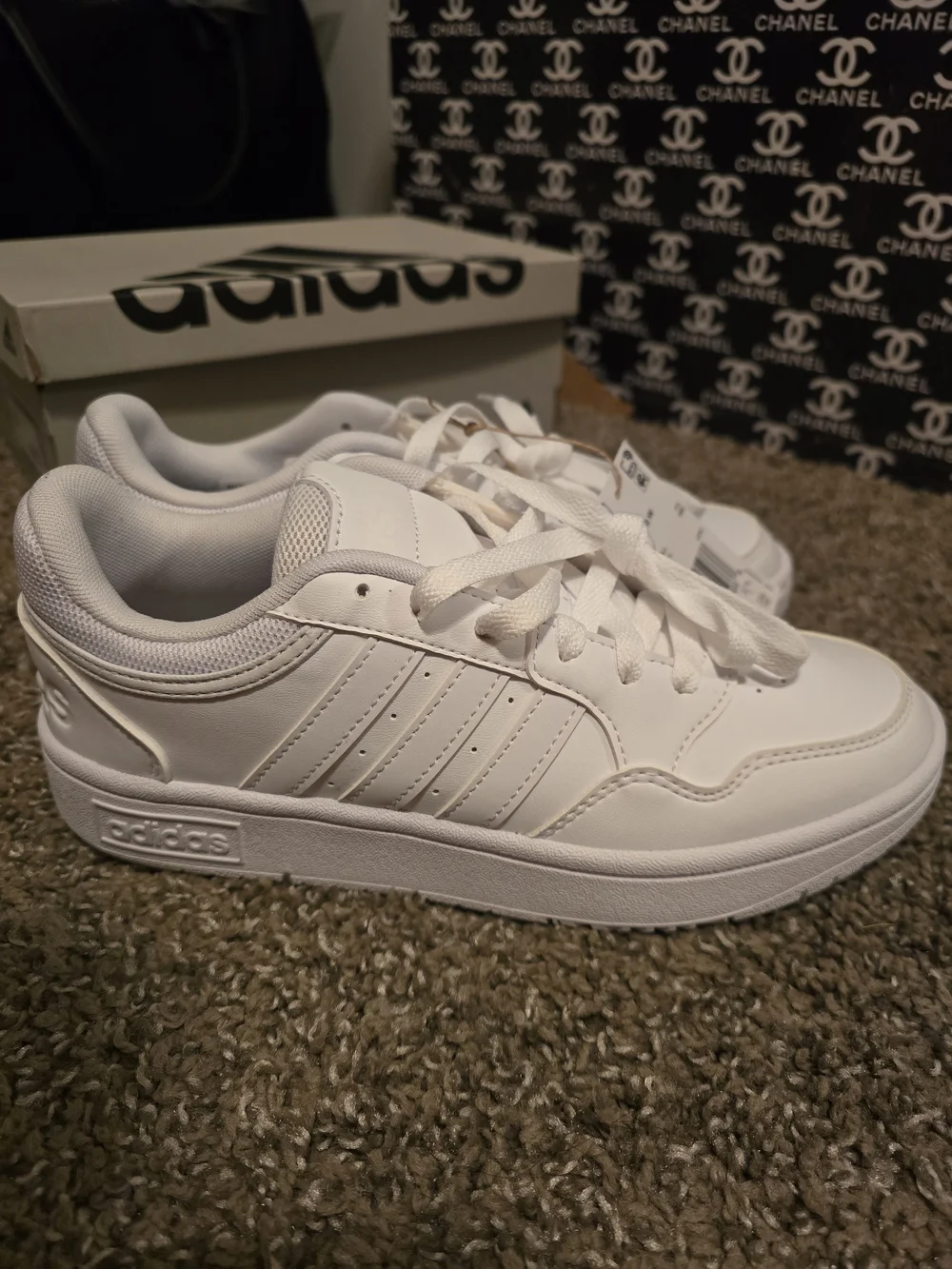 adidas Women's Light Gray Basketball Sneakers